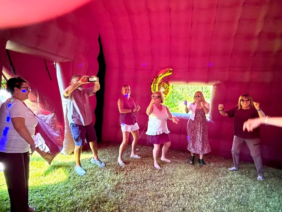 Guests dancing inside PopHaus